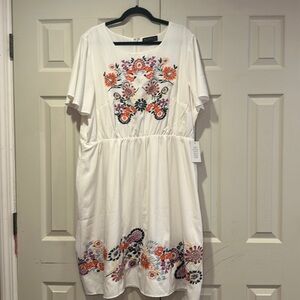 Women's Eloquii White Sundress